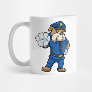 Dog as Police officer with Police uniform Mug